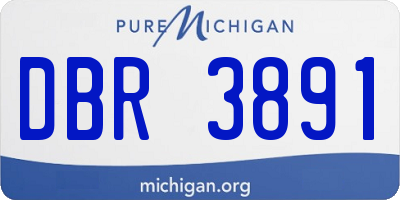 MI license plate DBR3891