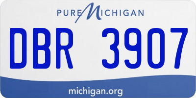 MI license plate DBR3907