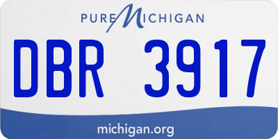 MI license plate DBR3917