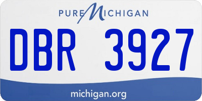 MI license plate DBR3927