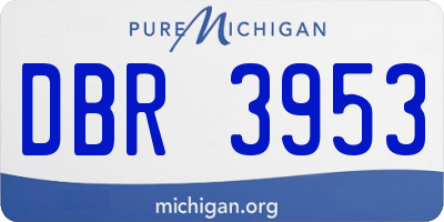 MI license plate DBR3953