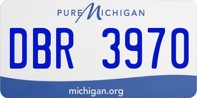 MI license plate DBR3970