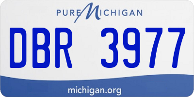 MI license plate DBR3977