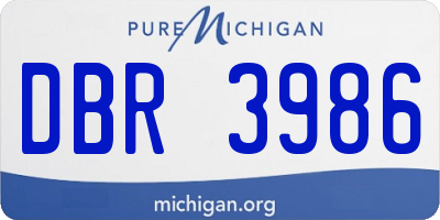 MI license plate DBR3986