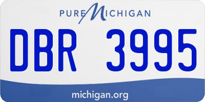 MI license plate DBR3995