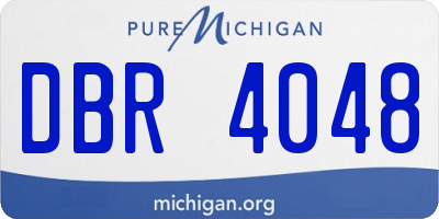 MI license plate DBR4048