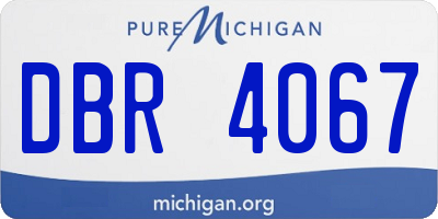 MI license plate DBR4067