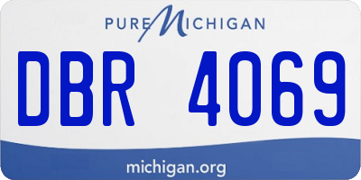 MI license plate DBR4069