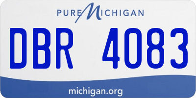 MI license plate DBR4083