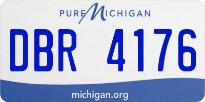 MI license plate DBR4176