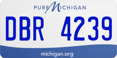 MI license plate DBR4239