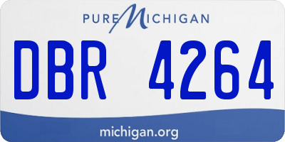 MI license plate DBR4264