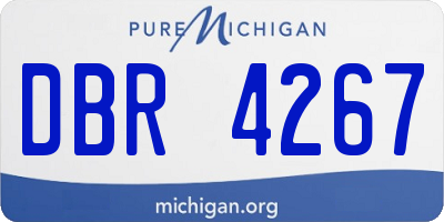 MI license plate DBR4267