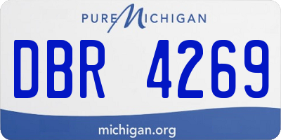 MI license plate DBR4269