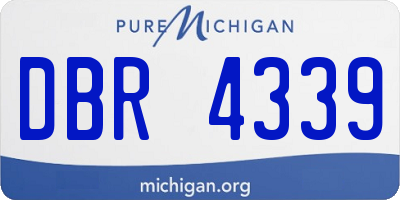 MI license plate DBR4339