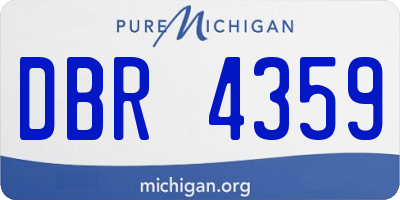MI license plate DBR4359
