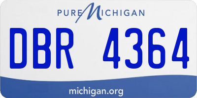 MI license plate DBR4364