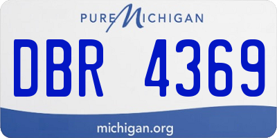 MI license plate DBR4369