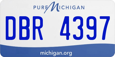 MI license plate DBR4397