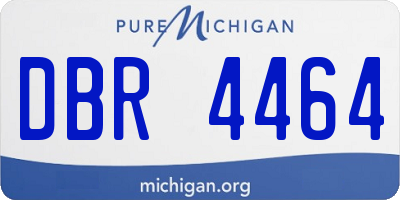 MI license plate DBR4464