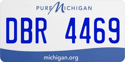 MI license plate DBR4469