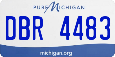 MI license plate DBR4483