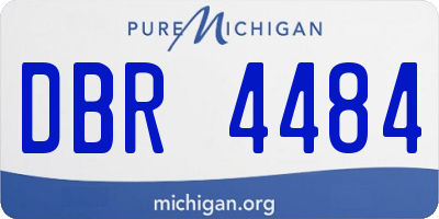 MI license plate DBR4484