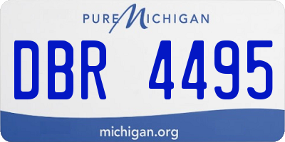 MI license plate DBR4495