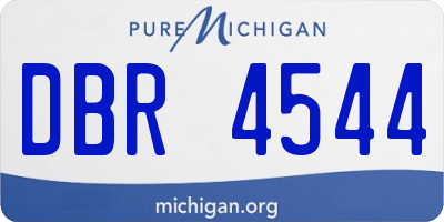 MI license plate DBR4544