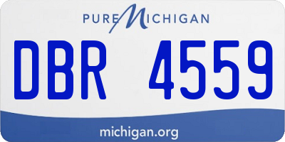 MI license plate DBR4559