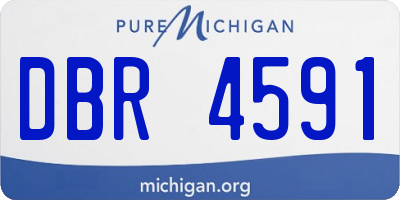 MI license plate DBR4591