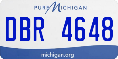MI license plate DBR4648