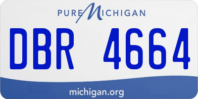 MI license plate DBR4664