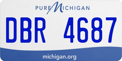 MI license plate DBR4687