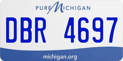 MI license plate DBR4697