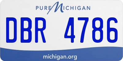 MI license plate DBR4786