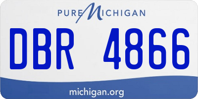 MI license plate DBR4866