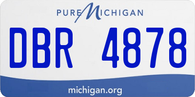 MI license plate DBR4878