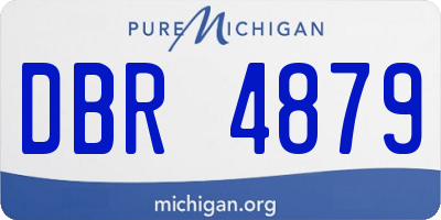 MI license plate DBR4879