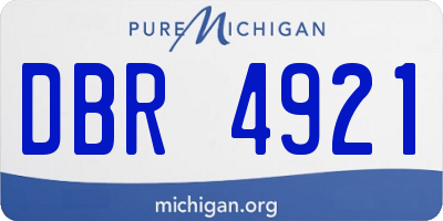 MI license plate DBR4921