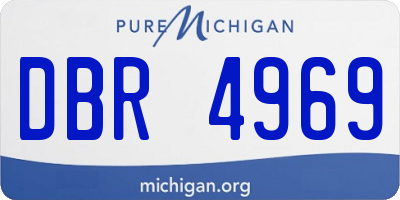 MI license plate DBR4969