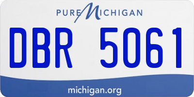 MI license plate DBR5061