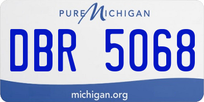 MI license plate DBR5068