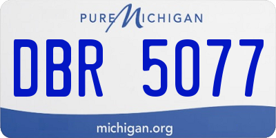 MI license plate DBR5077