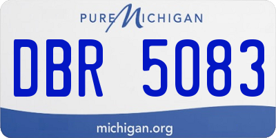 MI license plate DBR5083