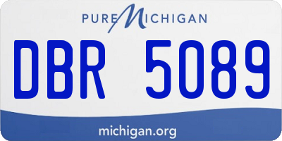 MI license plate DBR5089