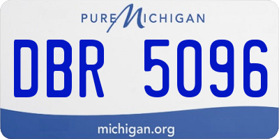 MI license plate DBR5096
