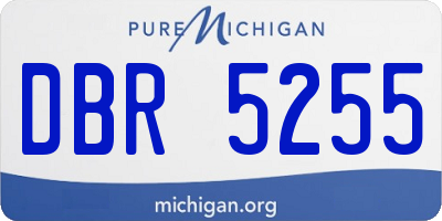 MI license plate DBR5255