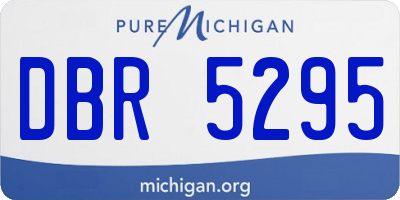 MI license plate DBR5295