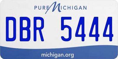 MI license plate DBR5444
